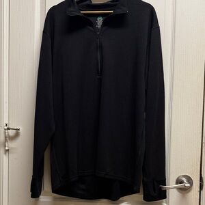 Eastern Mountain Sports Black Quarter-Zip Top